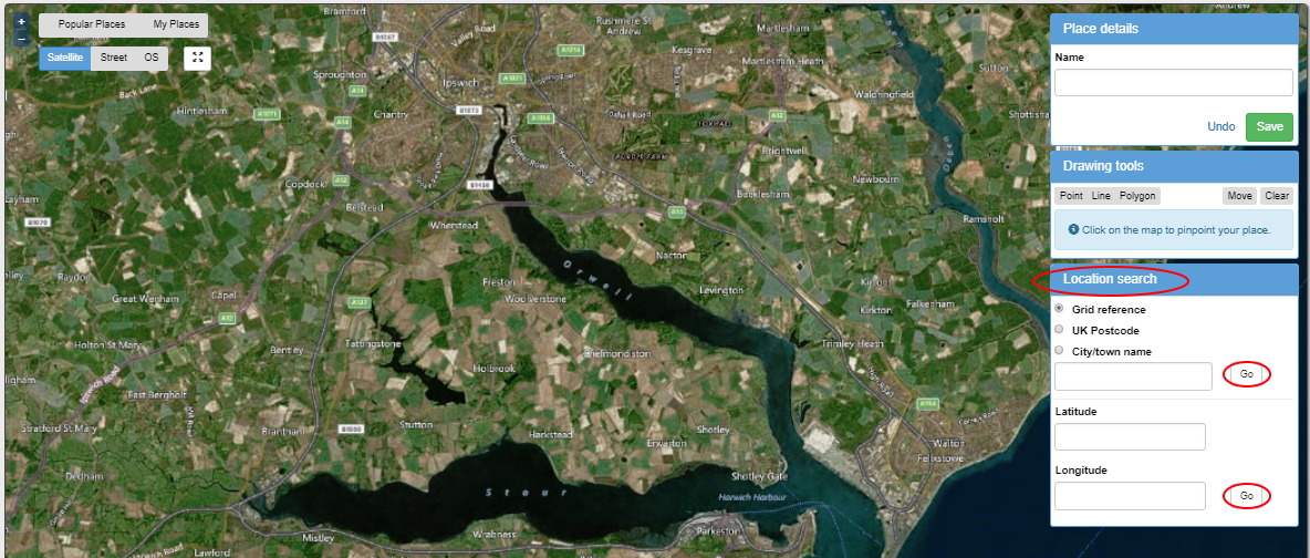 Location search