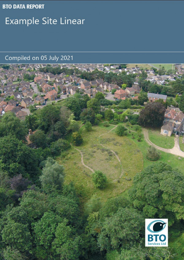 BTO Data Report Example Cover